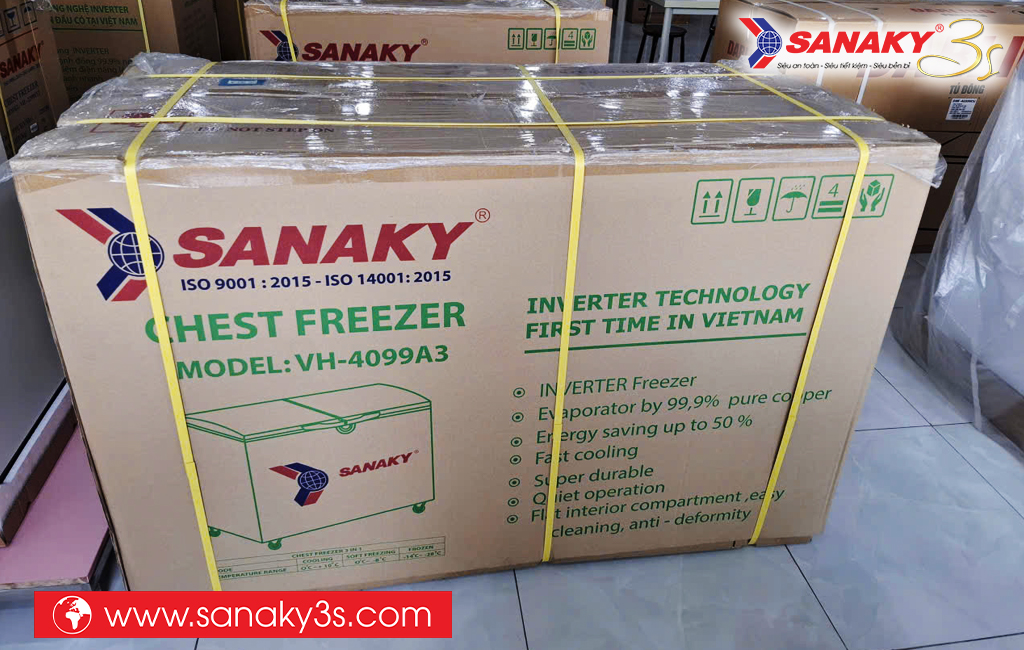 Tủ đông Inverter Sanaky VH-4099A3 305L chính hãng