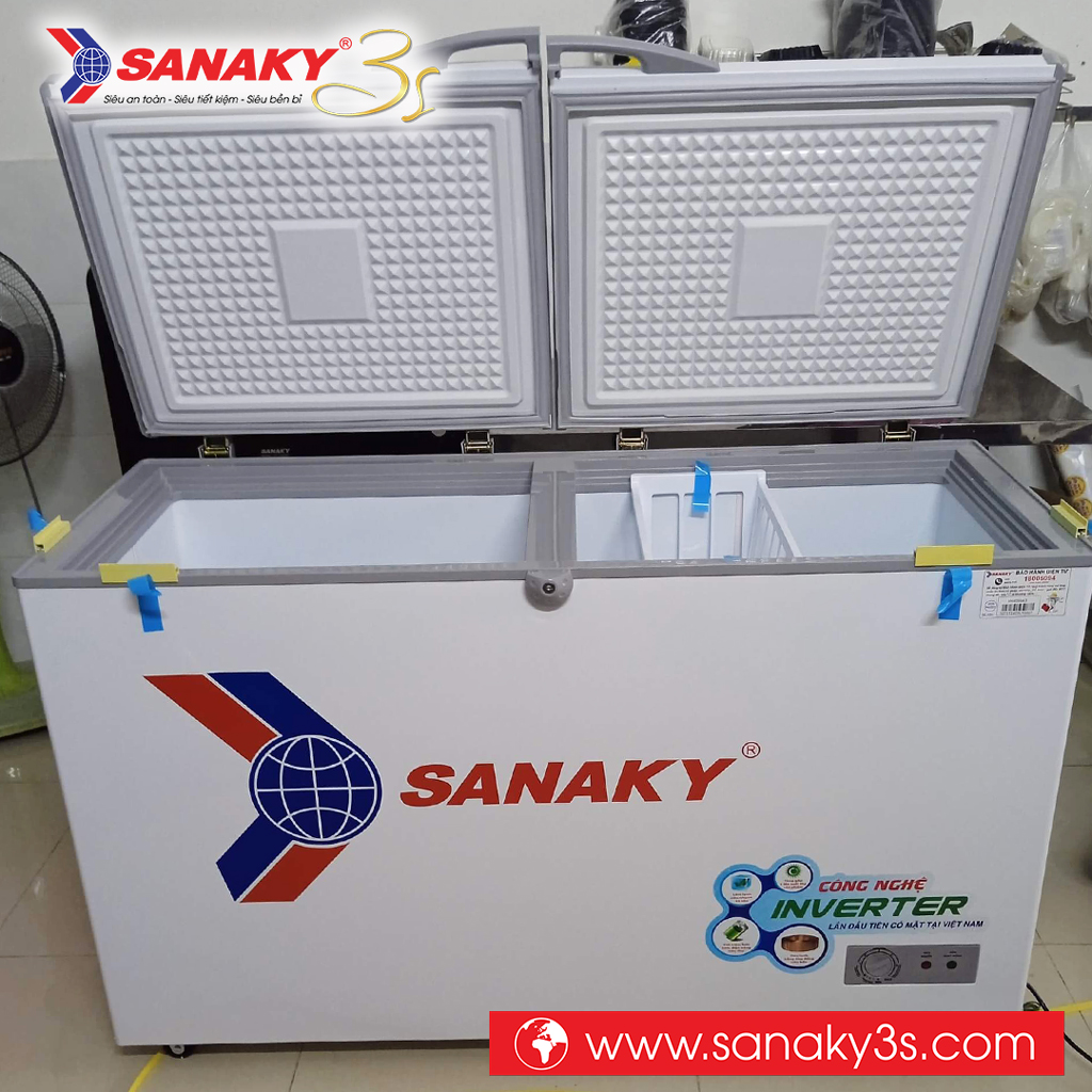 Tủ đông Sanaky inverter VH-4099A3 1 ngăn 2 cánh