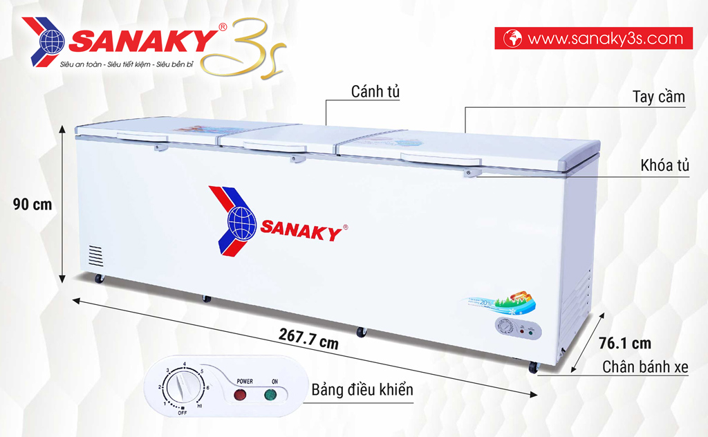 Tủ đông Sanaky VH-1199HY
