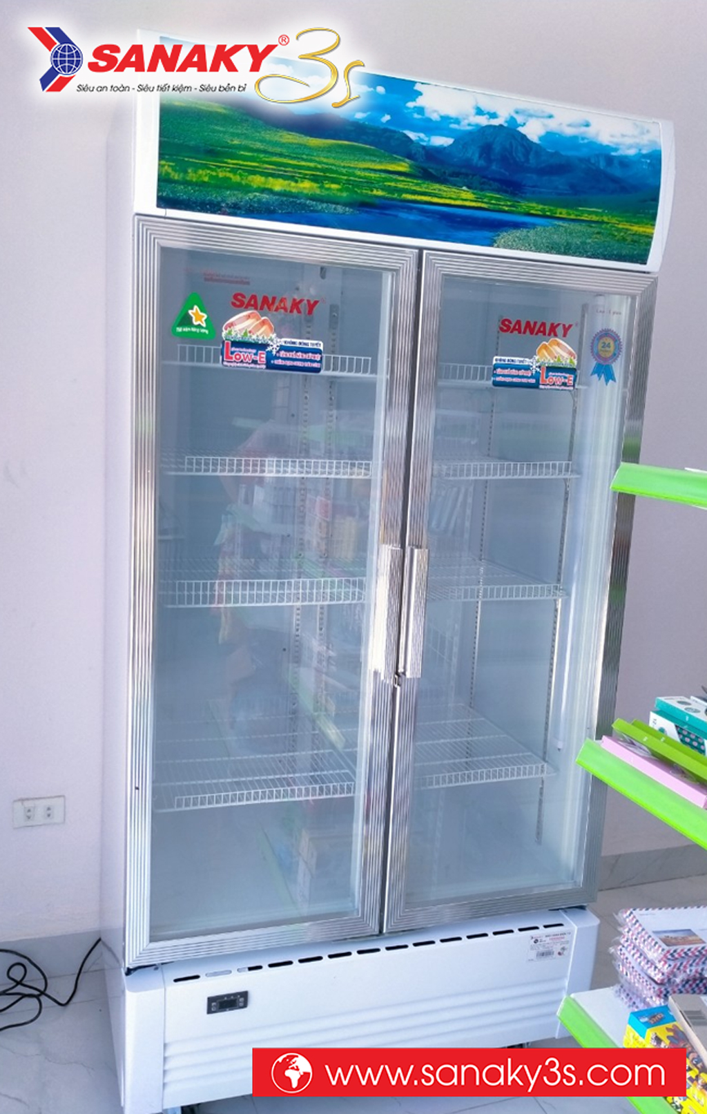 Tủ mát Sanaky DAVH-1009HP 2 cánh mở