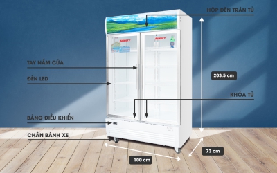 Tủ mát Sanaky VH-1009HP dung tích 1000 lít