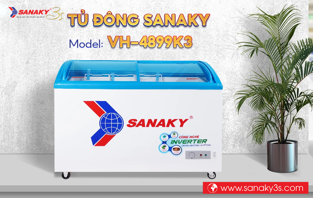 Tủ đông Sanaky inverter VH-4899K3 324L