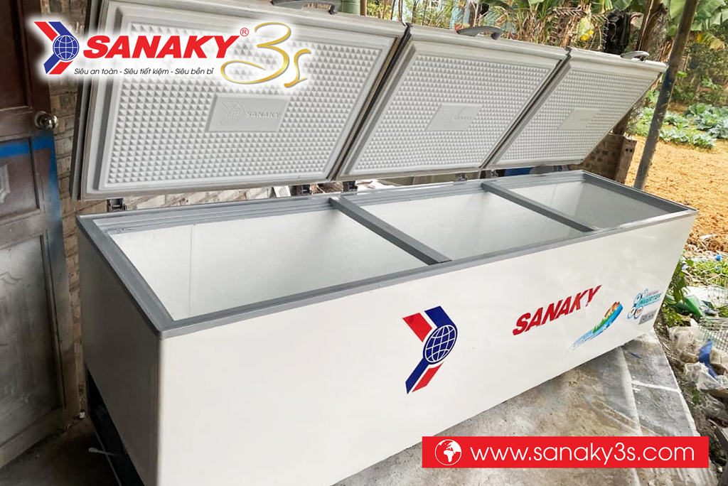 Tủ đông Sanaky 1 ngăn đông 3 cánh mở