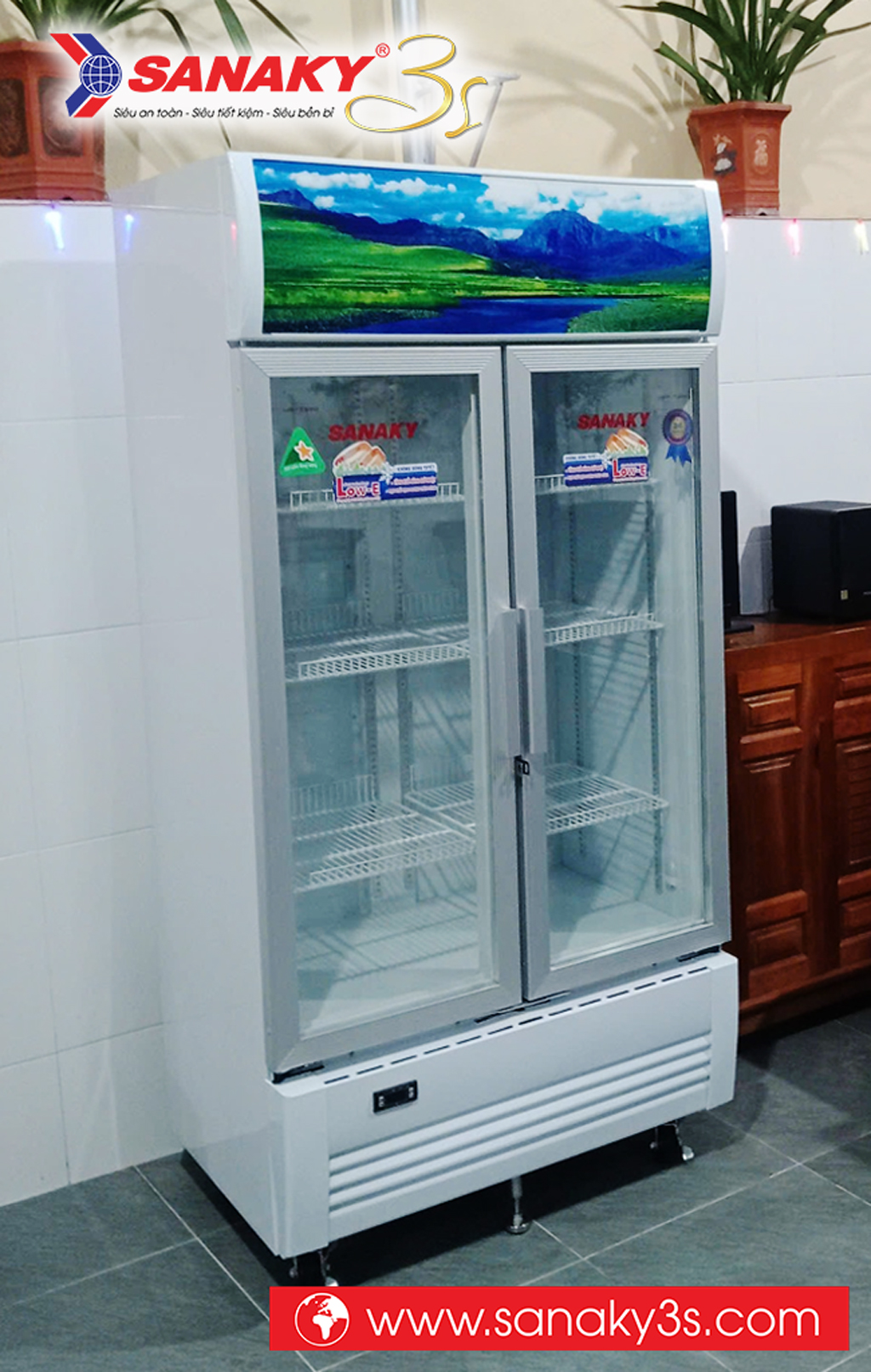 Tủ mát 2 cánh Sanaky DAVH-6009HP chính hãng