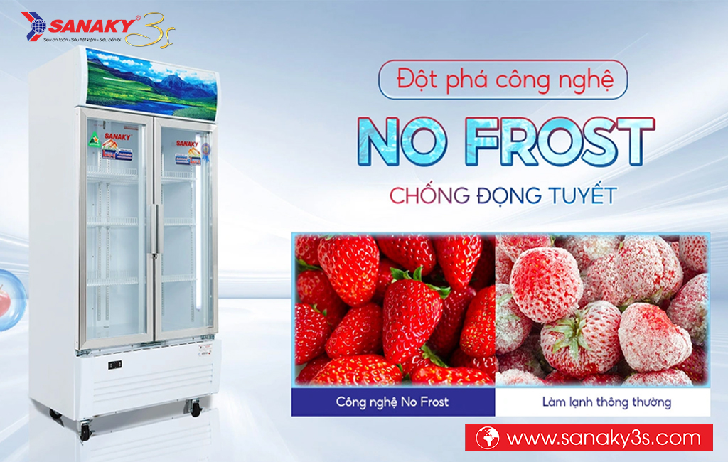 Tủ mát Sanaky DAVH-6009HP công nghệ No Frost