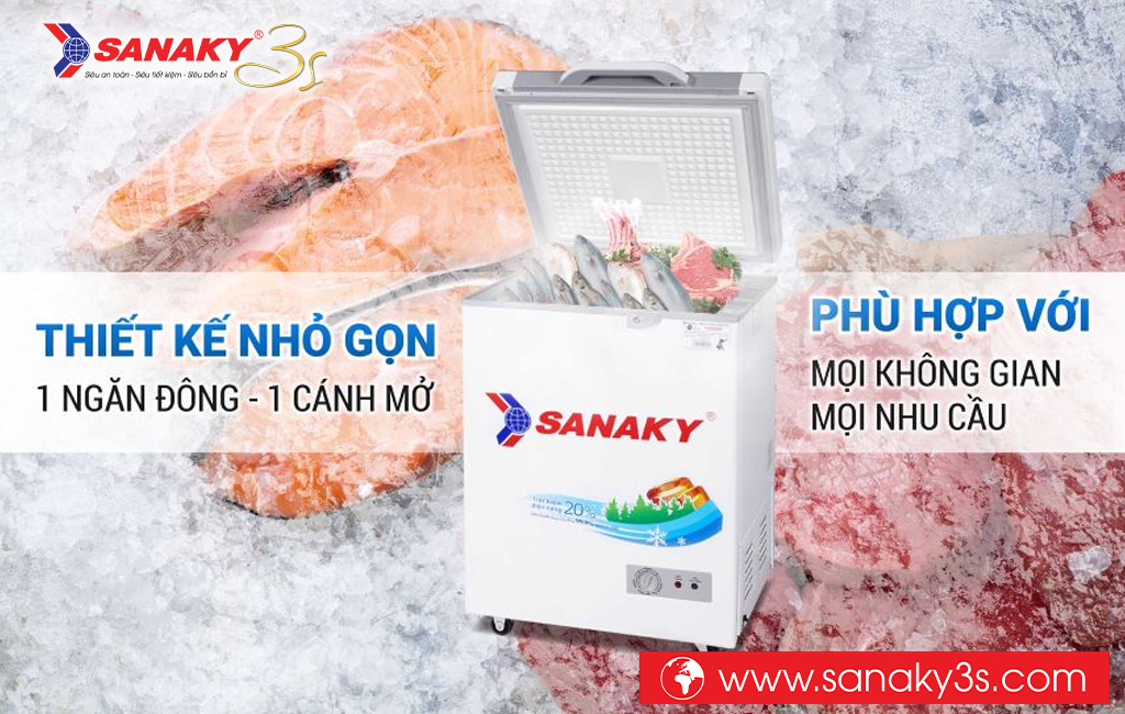 Tủ đông Sanaky VH-1599HY 1 ngăn 1 cánh