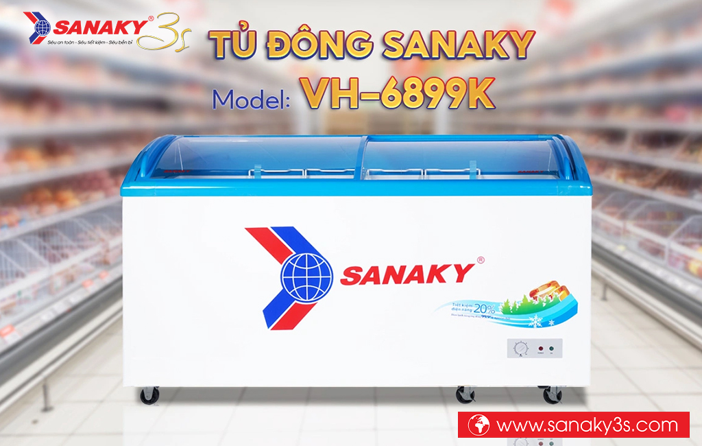 Tủ đông Sanaky VH-6899K 437 Lít