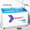 Tủ đông mặt kính cong Sanaky VH-4899K 480 lít