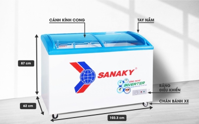 Tủ đông Sanaky VH-3899K3 Inverter 380 lít