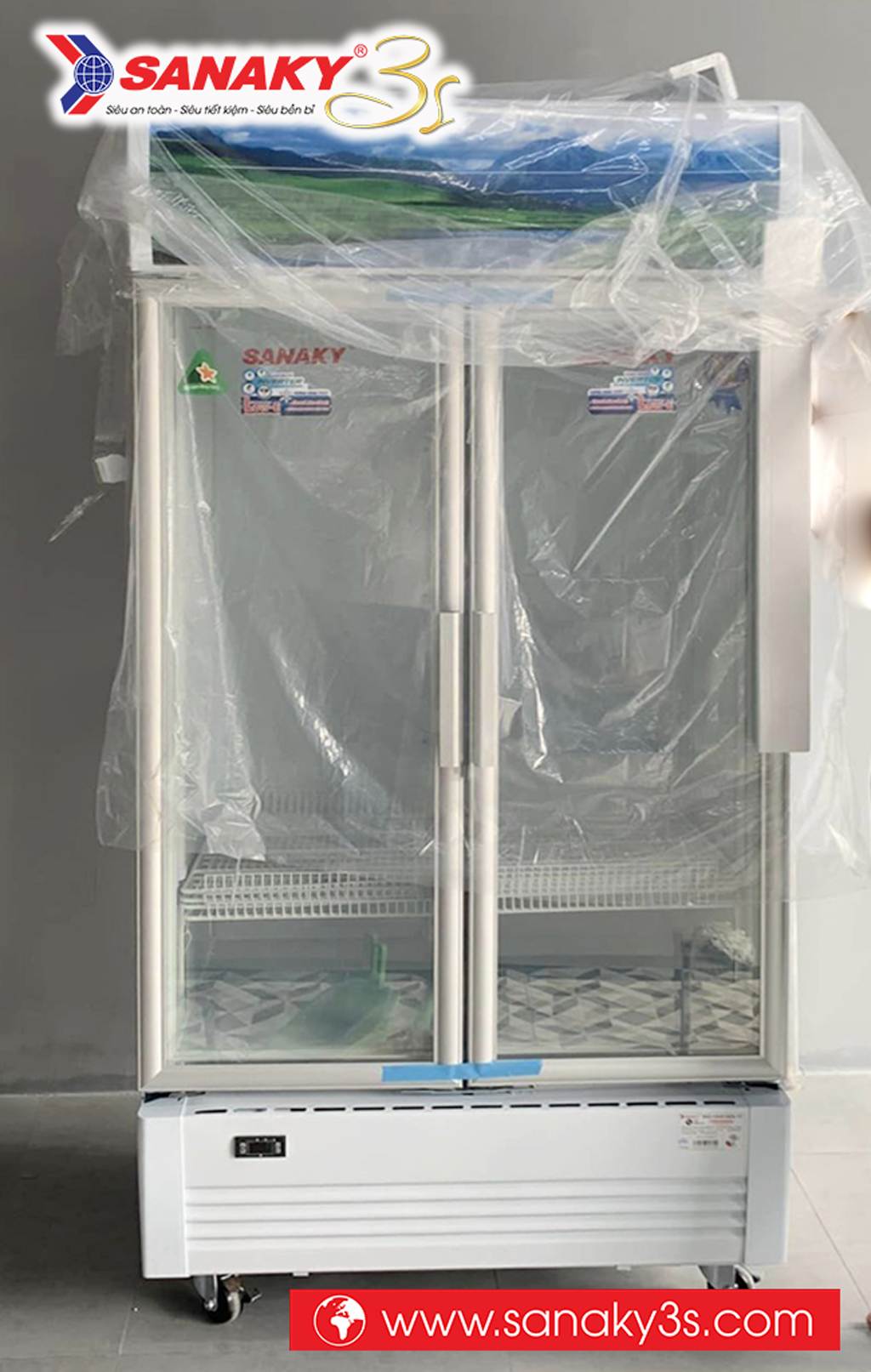 Tủ mát 2 cánh Sanaky DAVH-1009HP3 dung tích 900L