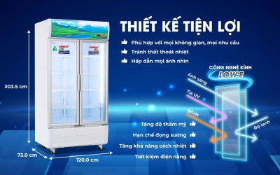Tủ mát Sanaky Inverter VH-1209HP3