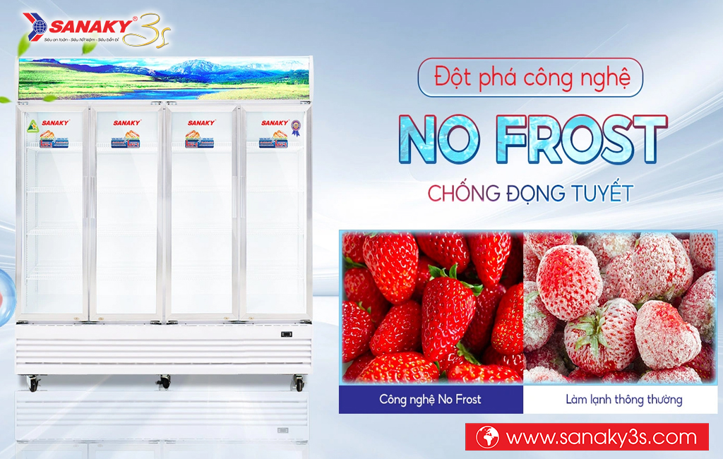 Tủ mát Sanaky VH-2209HP công nghệ No Frost