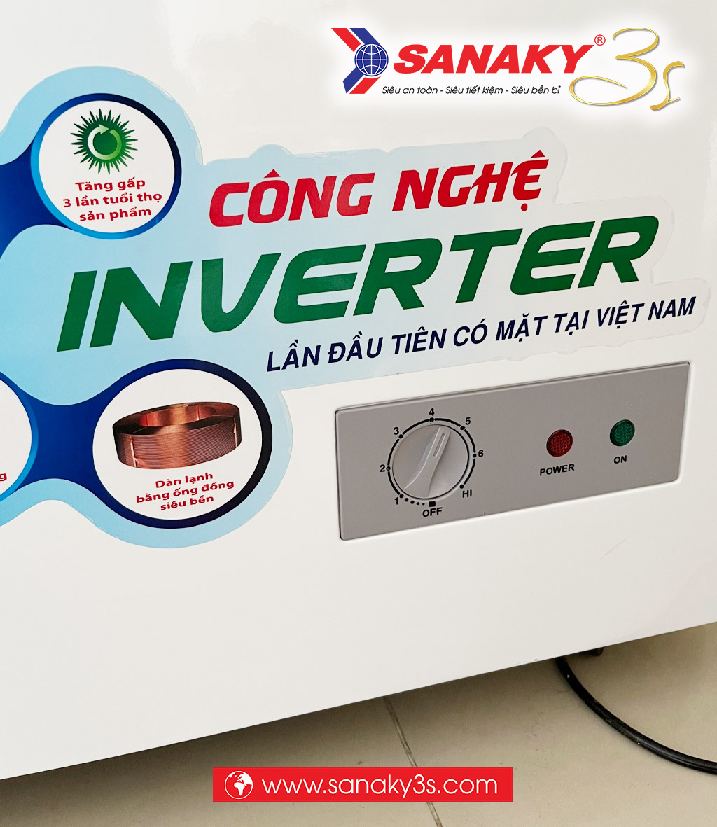 Núm điều chỉnh nhiệt độ tủ đông Sanaky Inverter VH-4099W4K