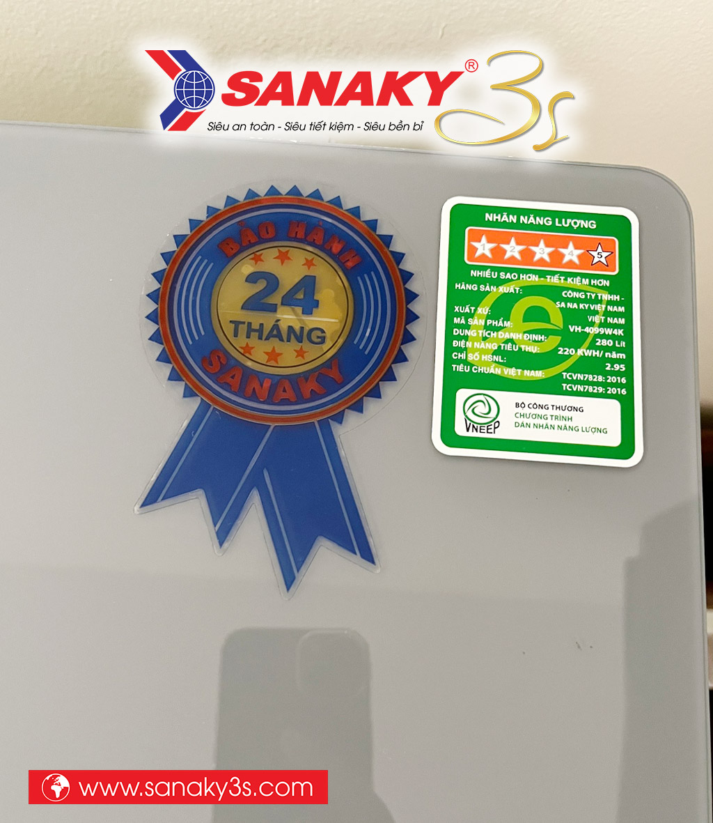 Tay năng lượng tủ đông Sanaky Inverter VH-4099W4K