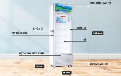 Tủ mát Inverter Sanaky VH-408K3L 400 lít