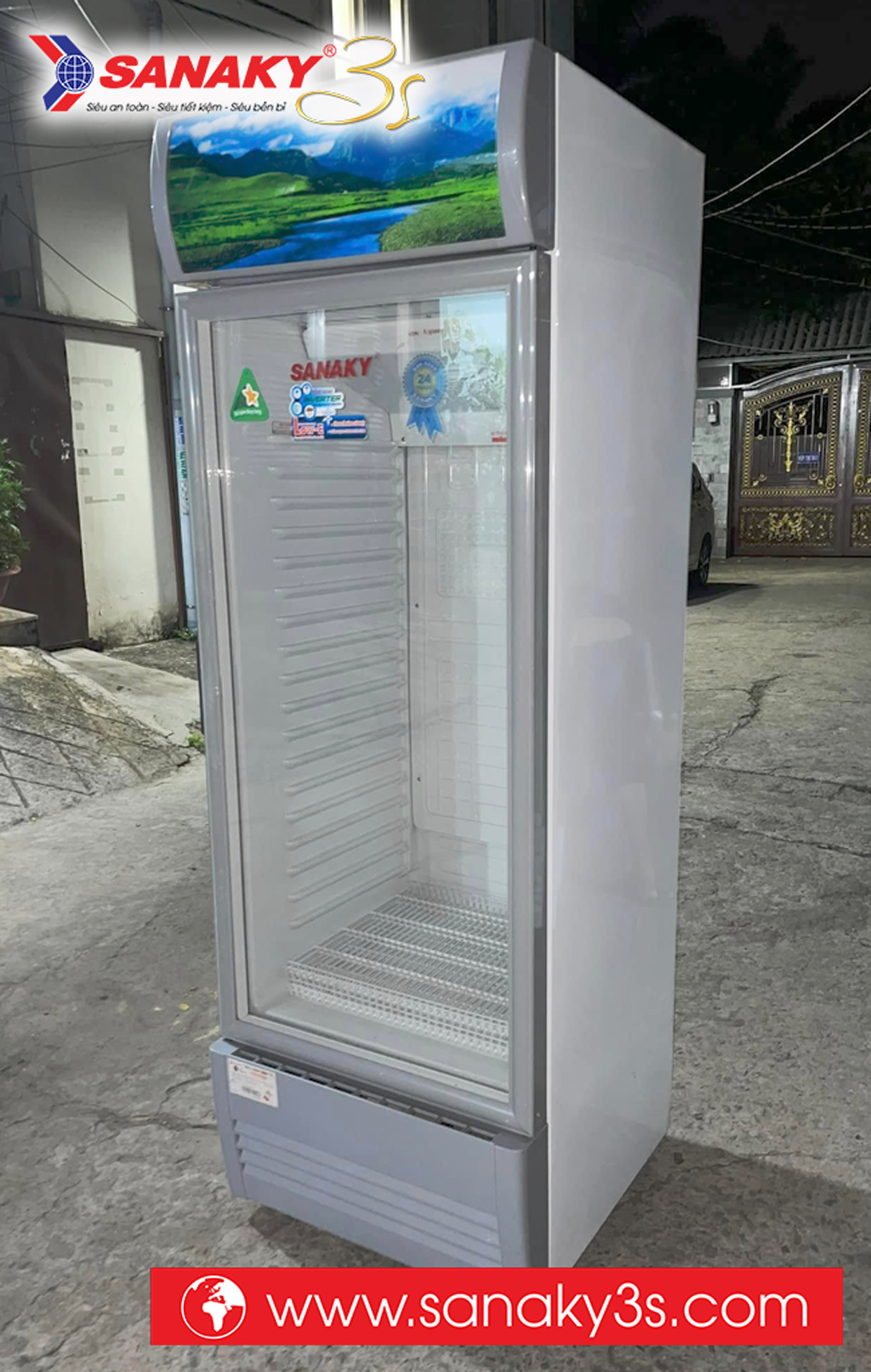 Tủ mát Sanaky VH-358K3L 290L dàn nhôm
