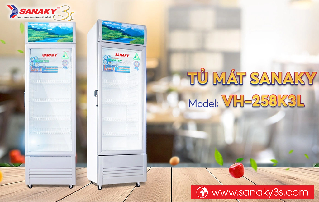 Tủ mát inverter Sanaky VH-258K3L 200L