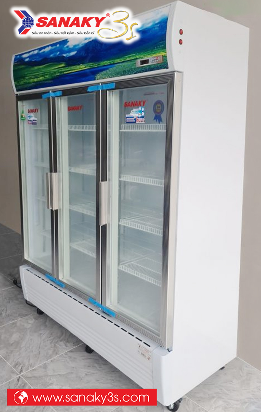 Tủ mát 3 cánh Sanaky DAVH-1520HP 1400L