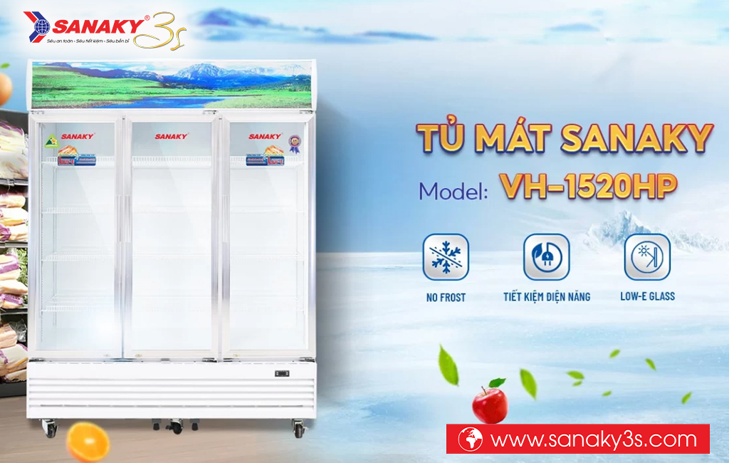 Tủ mát Sanaky DAVH-1520HP 1400L