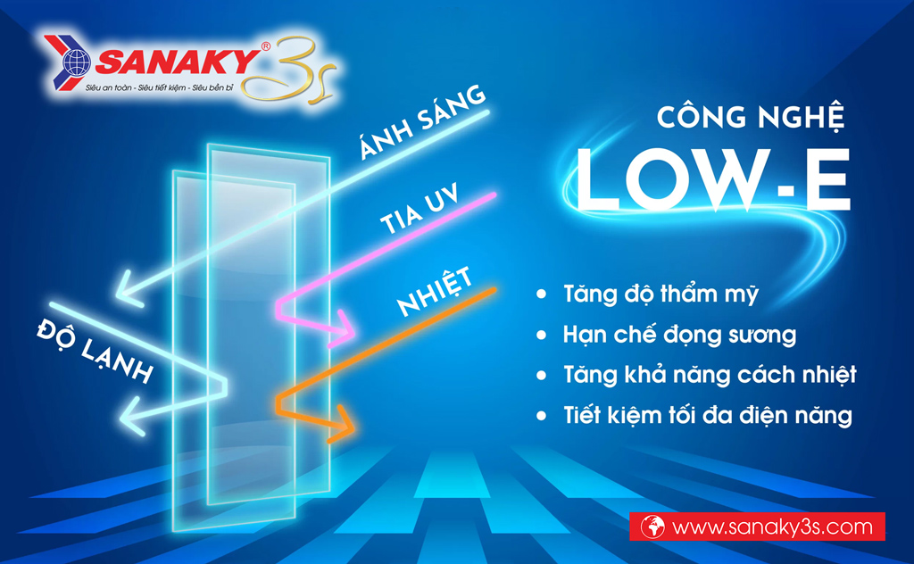 Tủ mát Inverter Sanaky VH-3589K3 Low-E chống đọng sương
