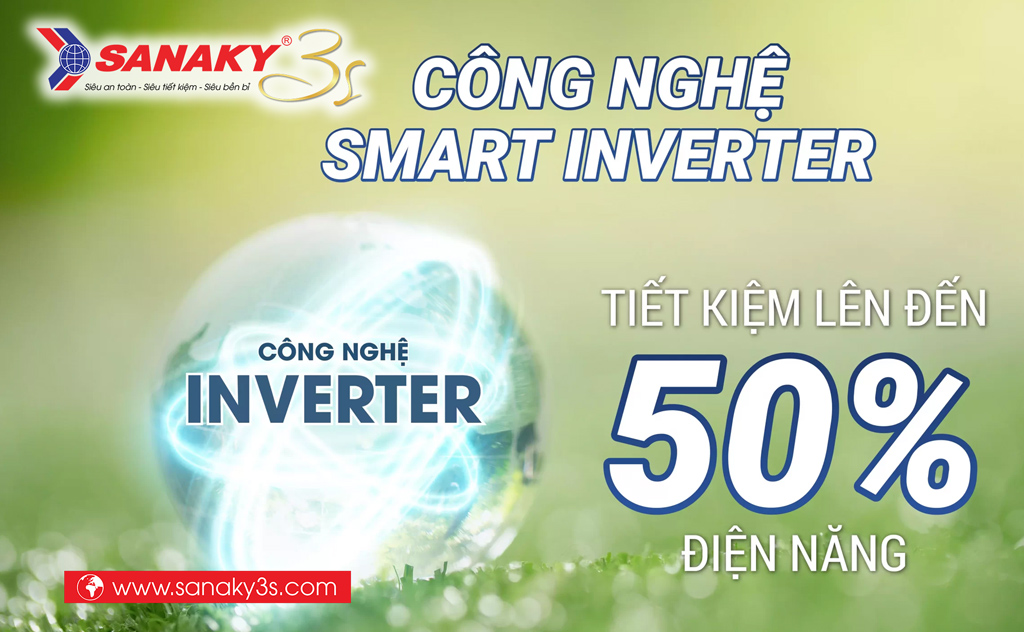 Tủ mát Inverter Sanaky VH-3589K3 tiết kiệm điện năng