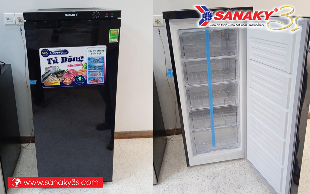 Tủ đông đứng Sanaky Inverter VH-180VD3 chính hãng