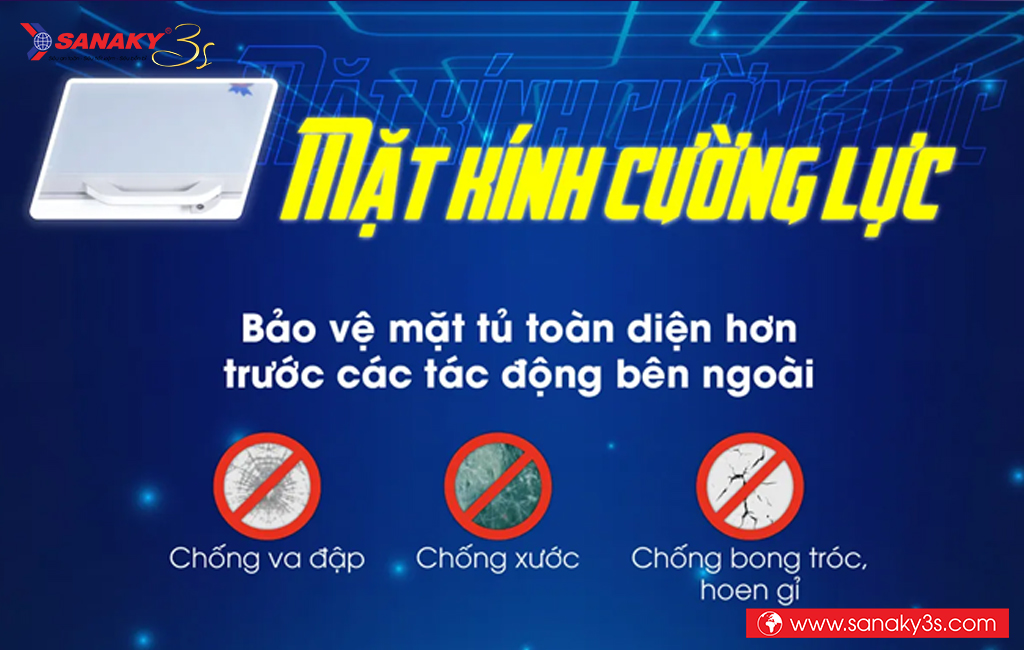 Tủ đông Sanaky VH-1199HYK mặt kính cường lực