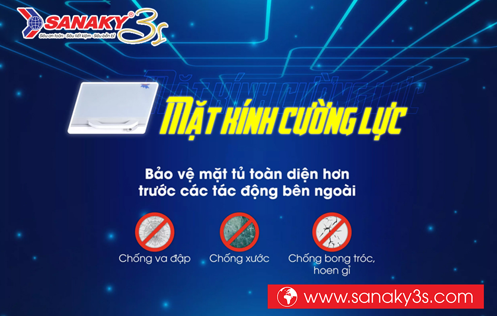 Tủ đông Sanaky VH-8699HYK kính cường lực