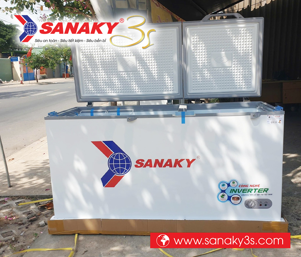 Tủ đông Sanaky Inverter VH-6699HY4K 530 Lít kính cường lực