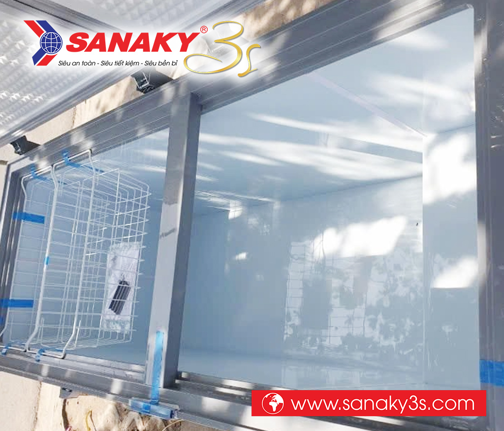 Tủ đông Sanaky Inverter VH-6699HY4K 530 Lít mặt kính cường lực