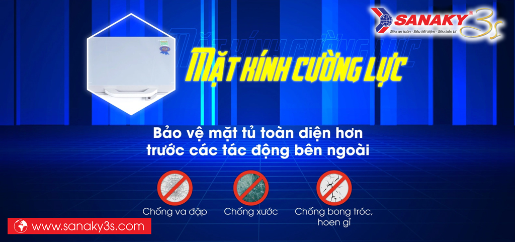 Tủ đông Sanaky Inverter VH-6699HY4K 660L mặt kính cường lực