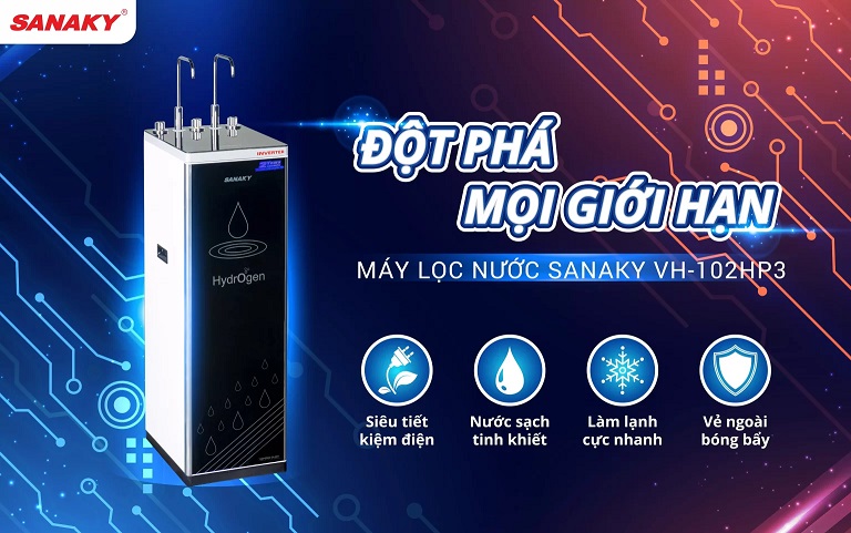Máy lọc nước Sanaky VH-102HP3