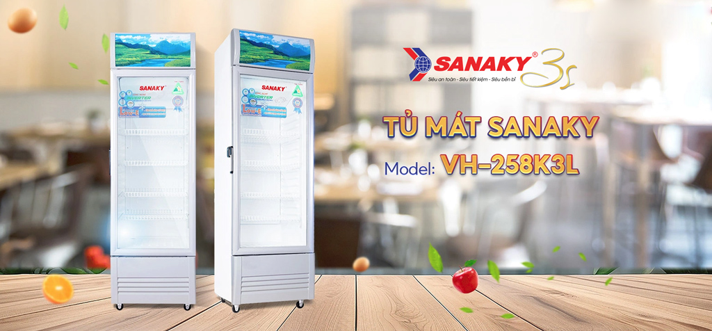 Tủ mát Sanaky Inverter VH-258K3L