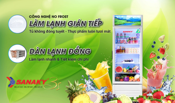 Tủ mát Sanaky Inverter VH-4089K3 dàn lạnh đồng không đóng tuyết