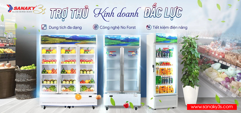 Tủ mát Sanaky Inverter dàn lạnh đồng thế hệ mới