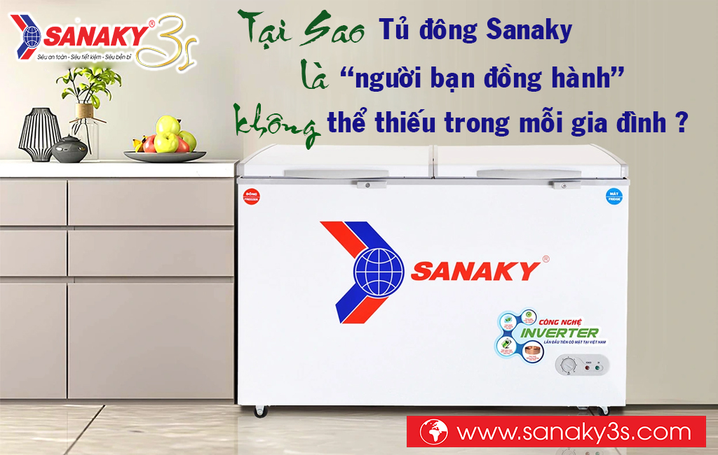 Tại sao tủ đông Sanaky là "người bạn đồng hành" không thế thiếu trong mỗi gia đình?