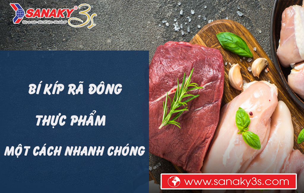 Bí kíp rã đông thực phẩm một cách nhanh chóng