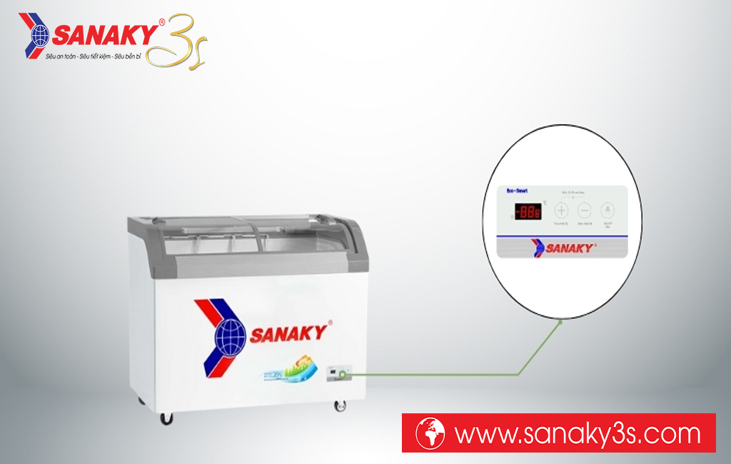 Điều chỉnh nhiệt độ tủ đông Sanaky