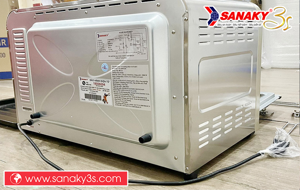 Kiểm tra dây điện lò nướng Sanaky
