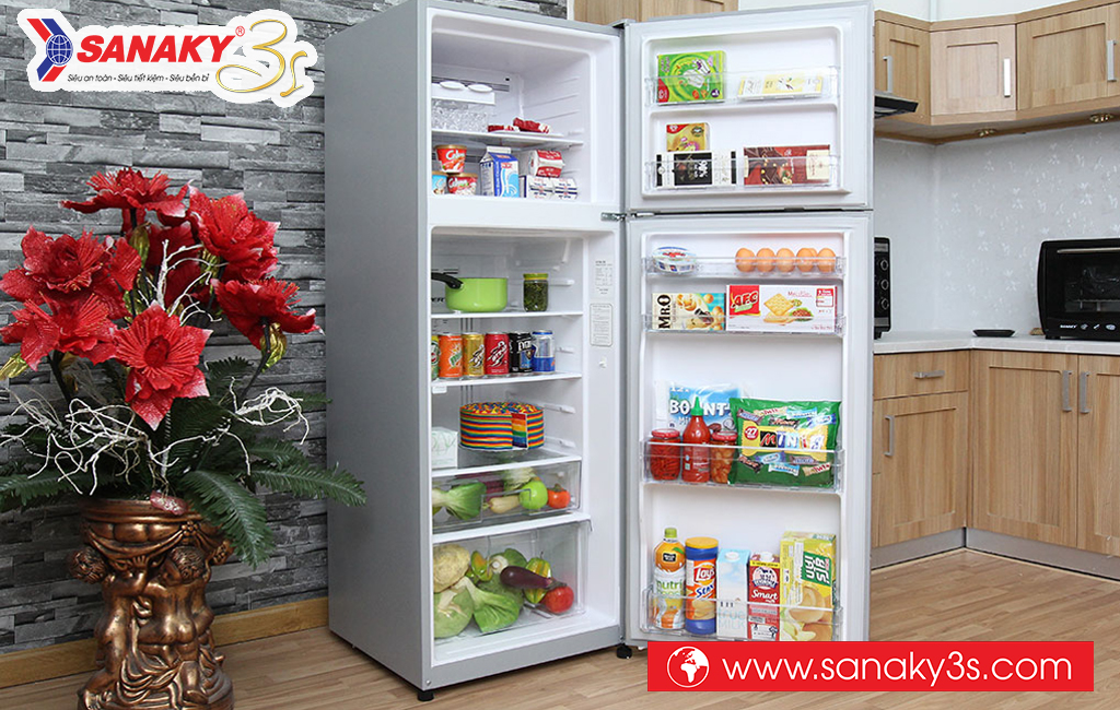 Sắp xếp thực phẩm vào tủ lạnh Sanaky