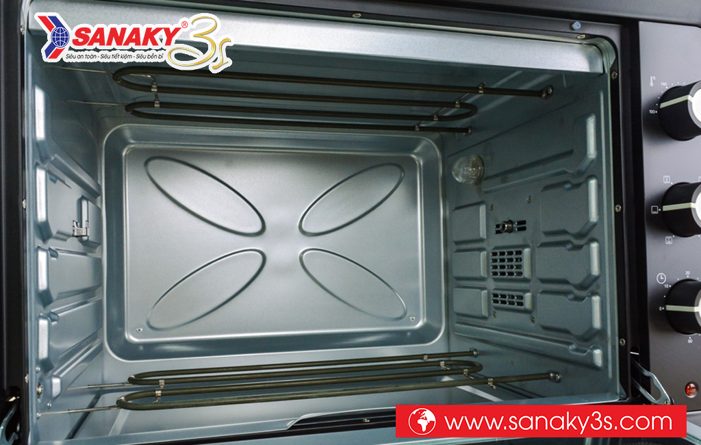 Thanh nhiệt trên dưới của lò nướng Sanaky