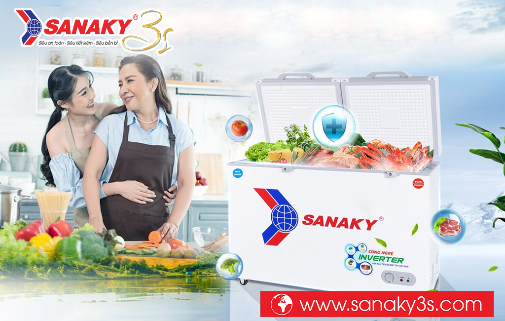 Tủ đông 2 ngăn Sanaky