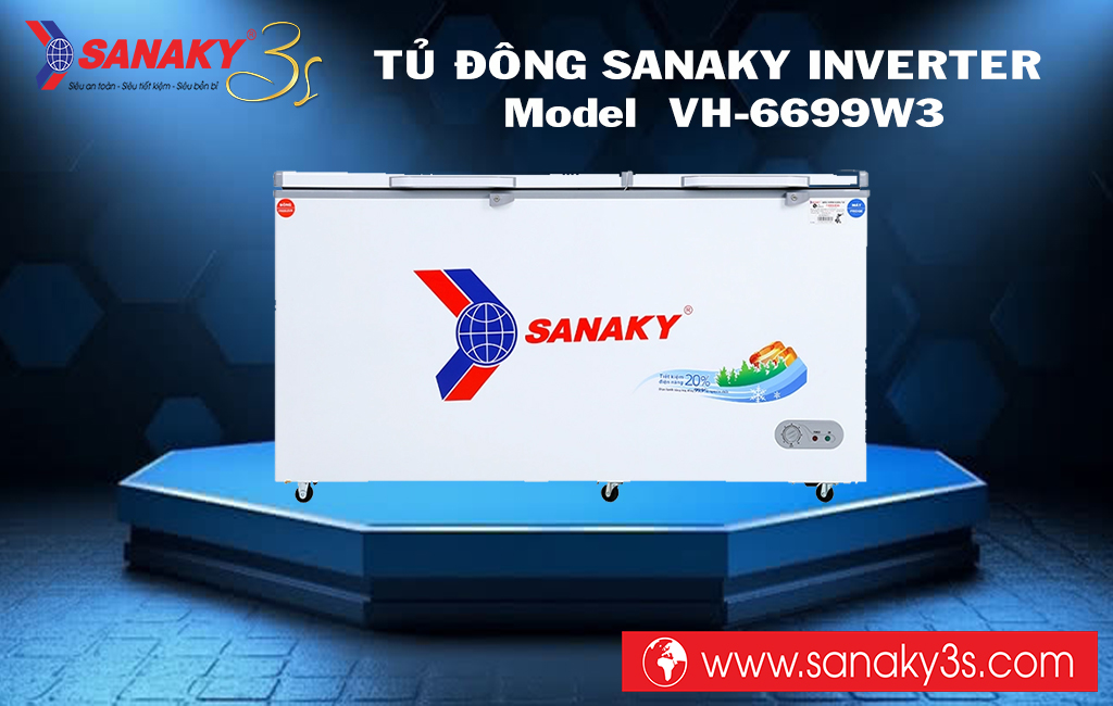 Tủ đông Sanaky Inverter VH-6699W3