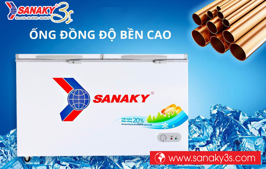 Tủ đông Sanaky dàn đồng
