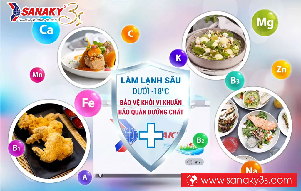 Tủ đông Sanaky nhiệt độ âm sâu