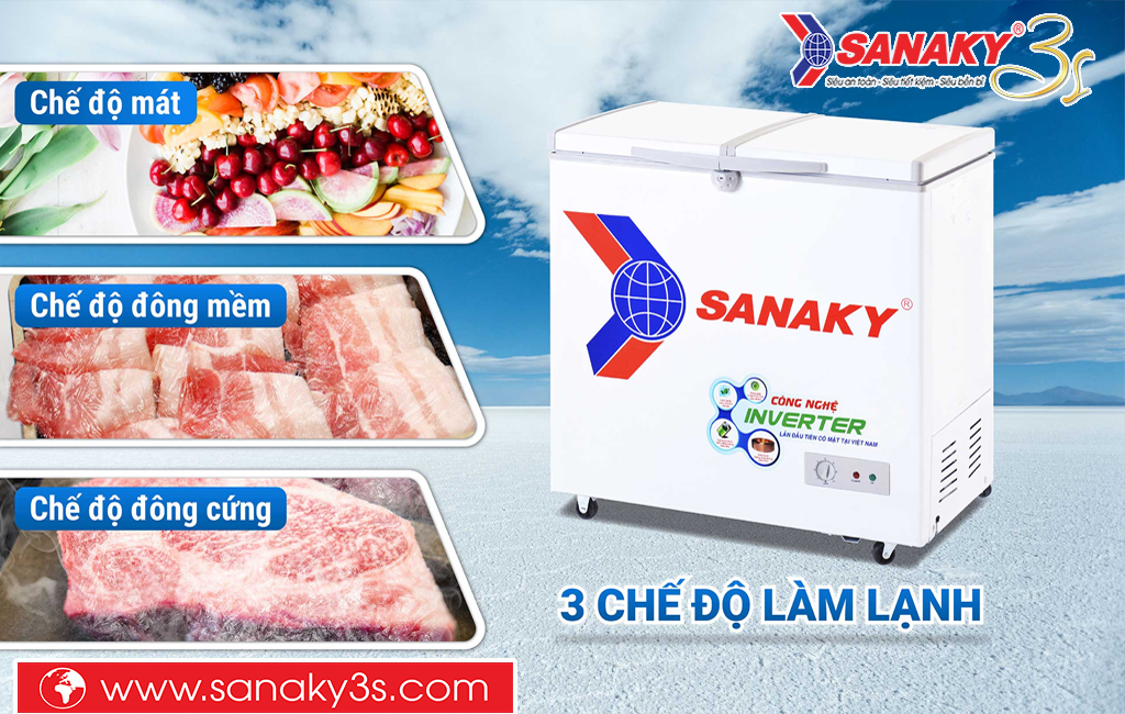 Tủ đông mềm Sanaky