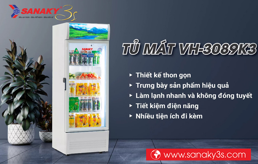 Tủ mát Sanaky 1 cánh VH-3089K3