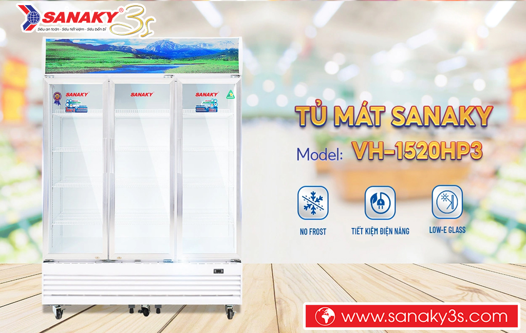 Tủ mát Sanaky DAVH-1520HP3