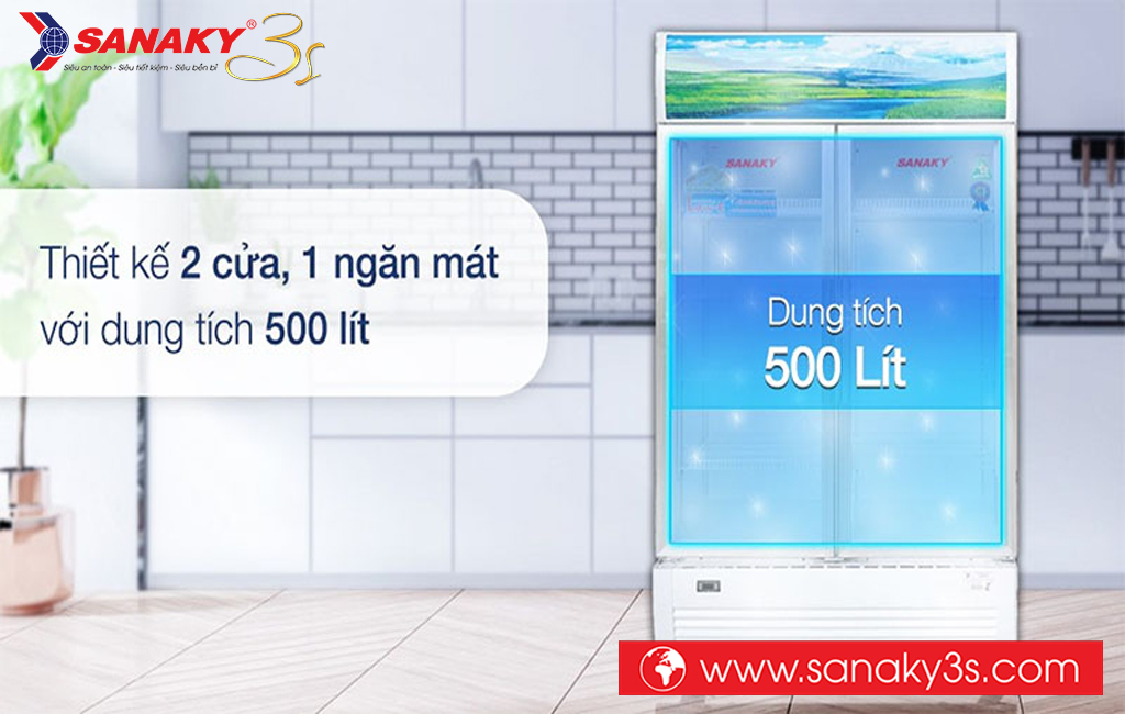 Tủ mát Sanaky DAVH-6009HP 500L chính hãng