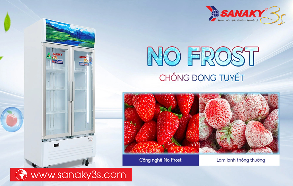 Tủ mát Sanaky DAVH-6009HP không đóng tuyết